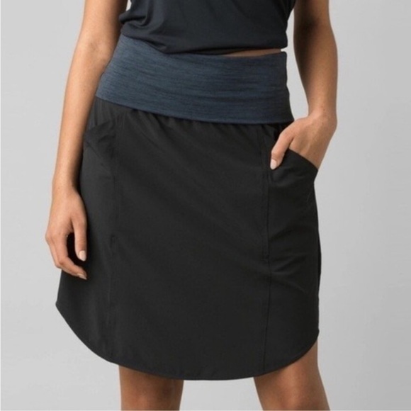 Prana Black Women's Foldover Skirt - Picture 1 of 4
